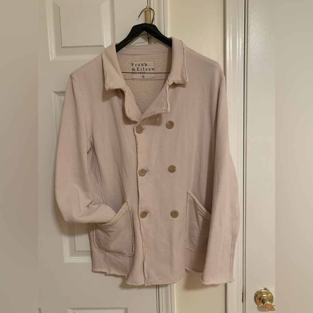 Frank & Eileen Belfast English Peacoat | Triple Fleece Rose/Neutral | Medium.